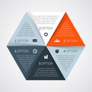 Modern vector info graphic for business project N127