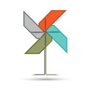 Diagram infographic origami mill for business project workflow N2
