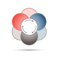 Diagram infographic for business project workflow N35