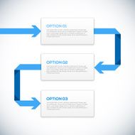 Infographics 3D template with arrows N3