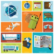 Travel And Journey Flat Icon Set N2