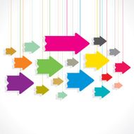 creative colorful arrow background