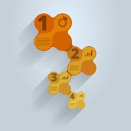 Step by step infographic template N2