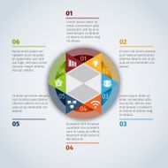 Circle infographic template N5
