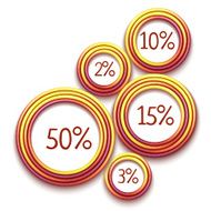 Vector abstract circle elements for your infographics
