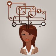 Social media concept N7