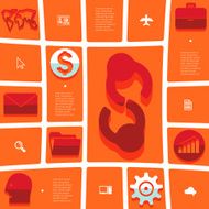 business flat infographic N59