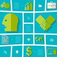 business flat infographic N60