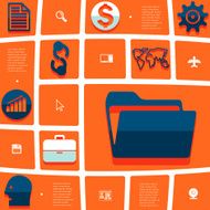 business flat infographic N62