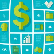 business flat infographic N63