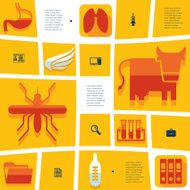 veterinary flat infographic N33