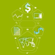 business flat infographic N66