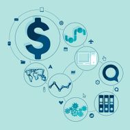 business flat infographic N68