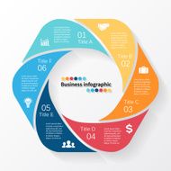 Vector circle business infographic N5