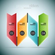 Progress Ribbon Infographic