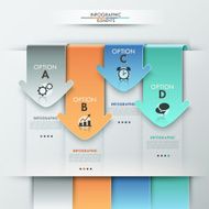 Modern infographics options banner N371