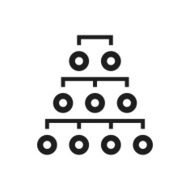 Organization Chart icon on a white background - SingleSeries