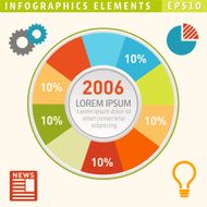 Colourful Infographic Timeline Elements Set N19