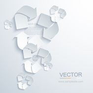vector modern recycle background