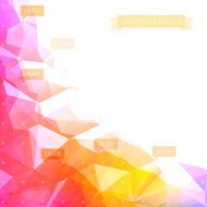 Low-poly infographics background