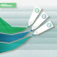 Infographic template with marker labels