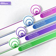 Infographic template with four labels N3