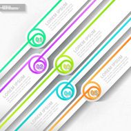 Infographic template with five labels N3