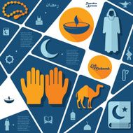 flat infographic Ramadan Kareem