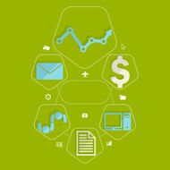 business flat infographic N70