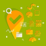 business flat infographic N73
