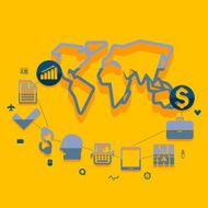 business flat infographic N74
