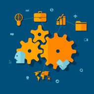 business flat infographic N75