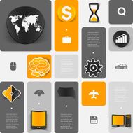 business geometric infographic N4