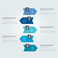Infographic arrow Step by step tutorial N2