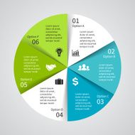 Vector circle diagram infographic for business presentation N13