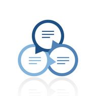 Venn Diagram icon on a white background N47