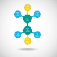 metaball colorful round diagram infographics N33