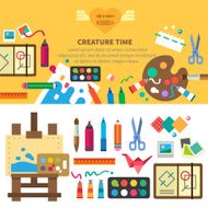 Creative set for artist