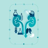 Medical flat infographic N31