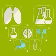 Medical flat infographic N35