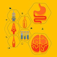 Medical flat infographic N36