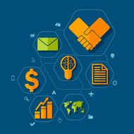 business flat infographic N76