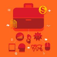 business flat infographic N77