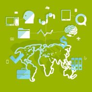 business flat infographic N79