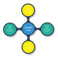 colorful round diagram infographics for presentations N4
