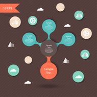 metaball colorful round diagram infographics N36
