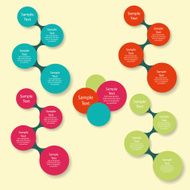 metaball colorful round diagram infographics N46