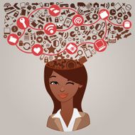 Social media concept N9