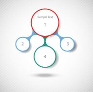 metaball colorful round diagram infographics N57