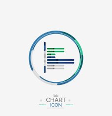 Line graph chart icon N19
